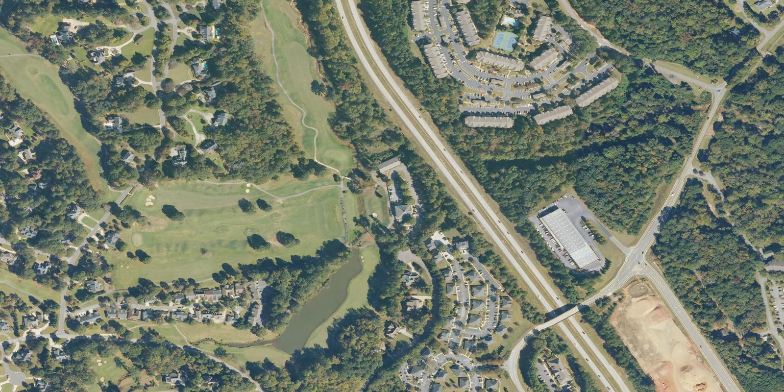 Satellite view of Jennings Mill Country Club