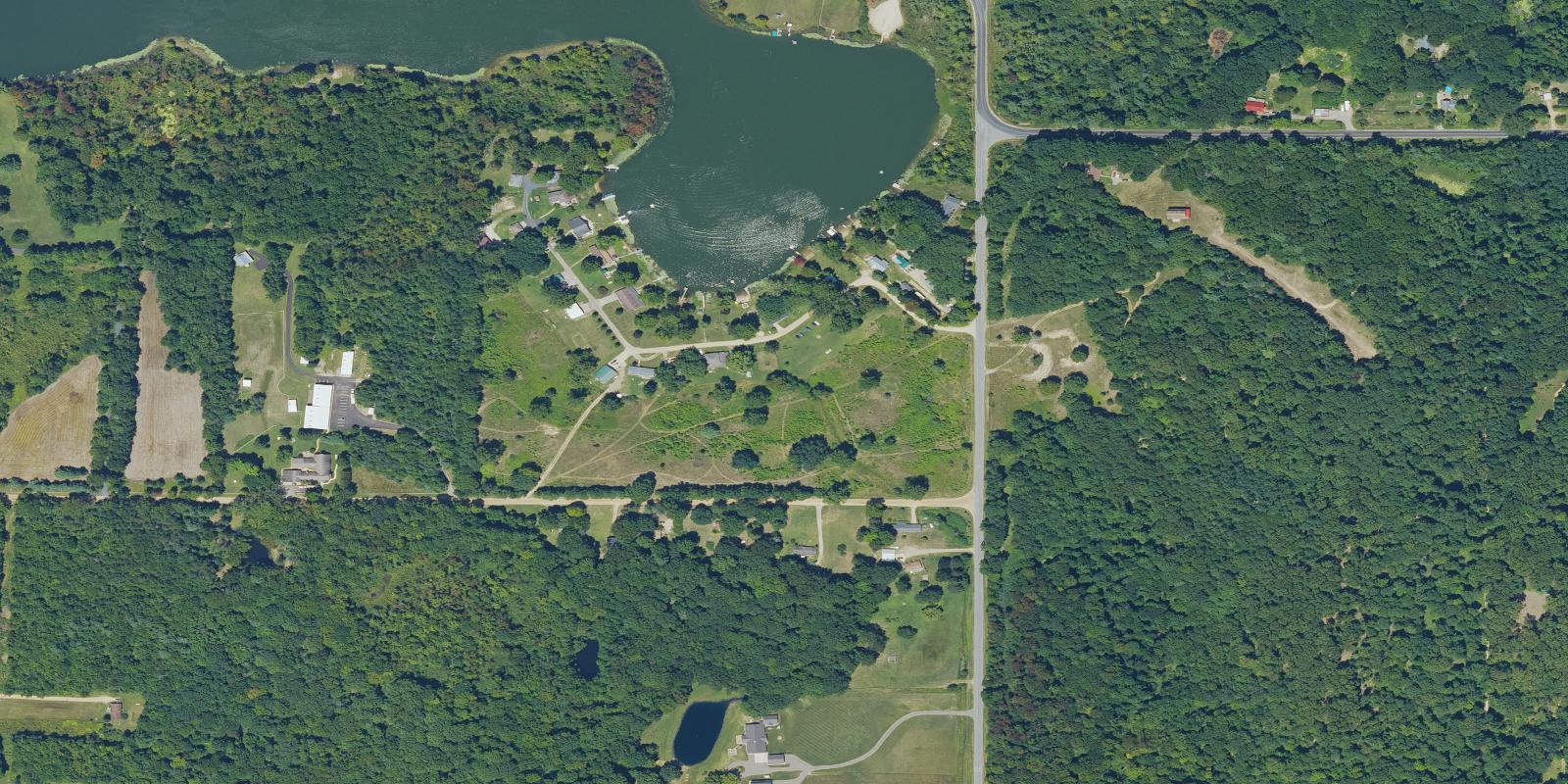 Satellite view of Jeptha Lake Golf Course