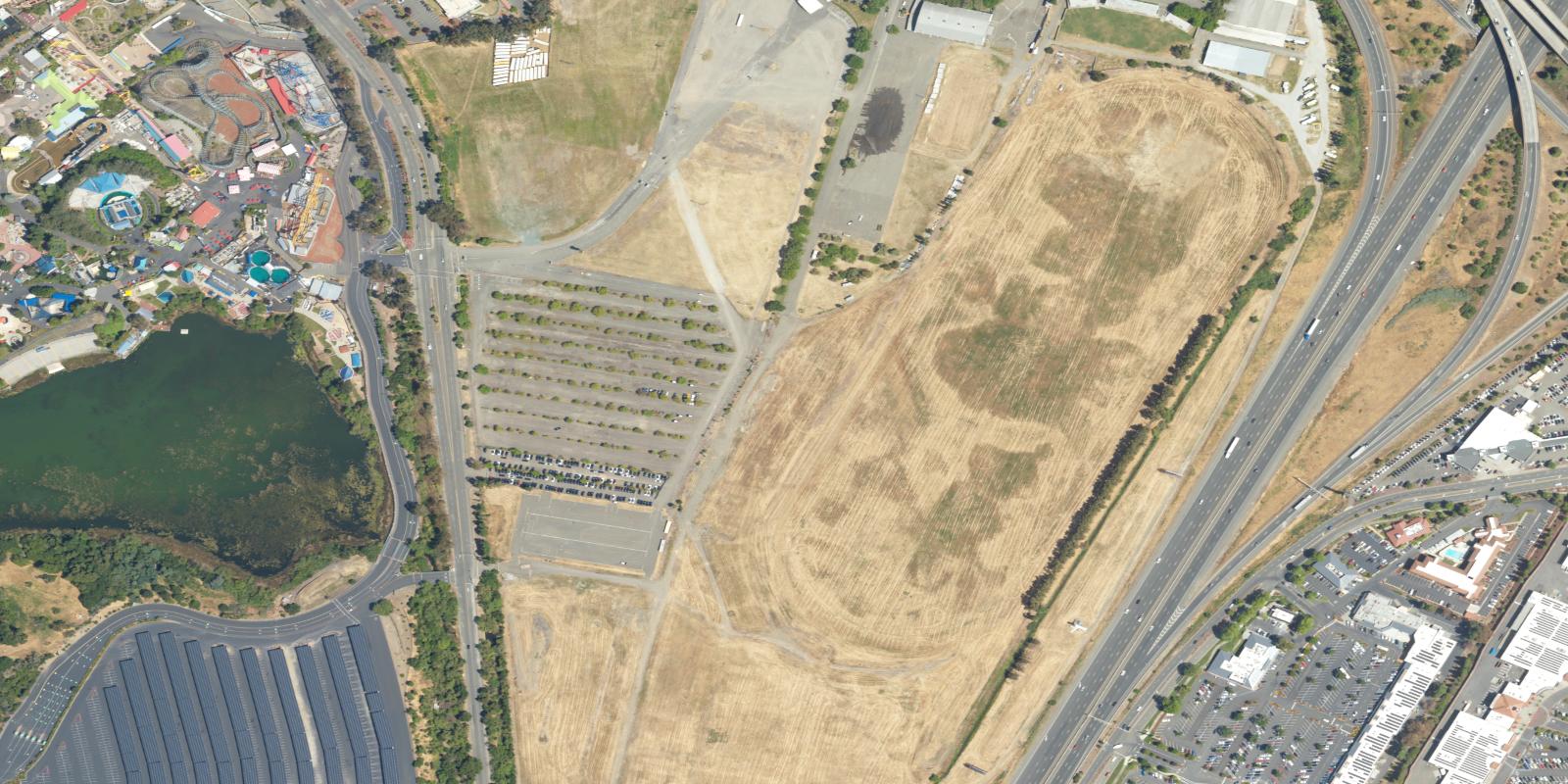 Satellite view of Joe Mortara Municipal Golf Course