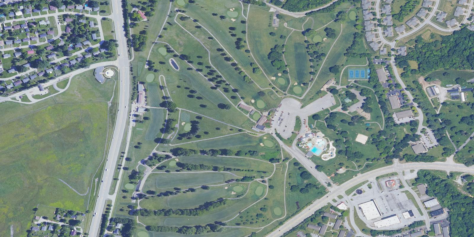 Satellite view of Juniper Hill Golf Course