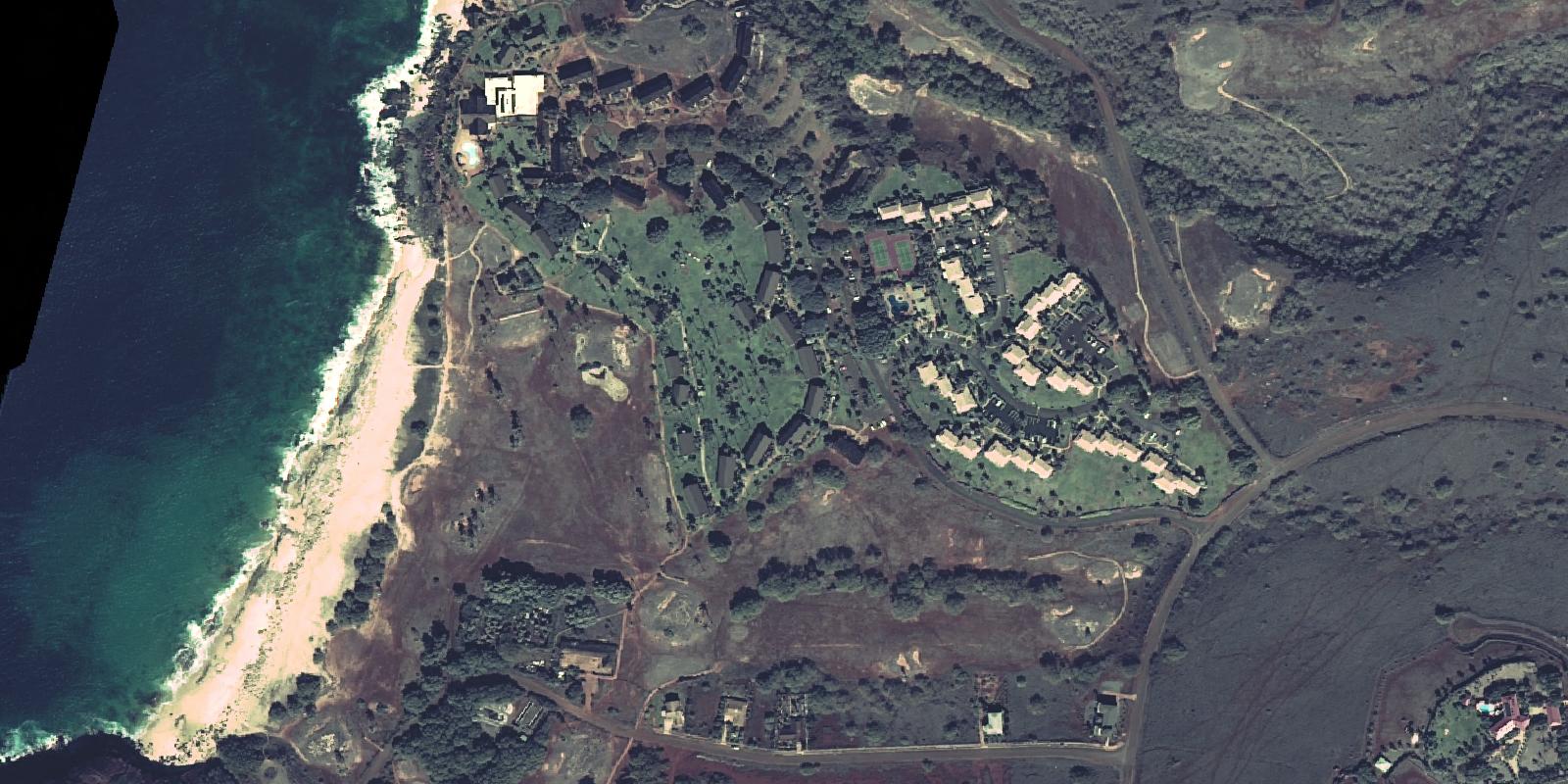 Satellite view of Kaluakoi Golf Course
