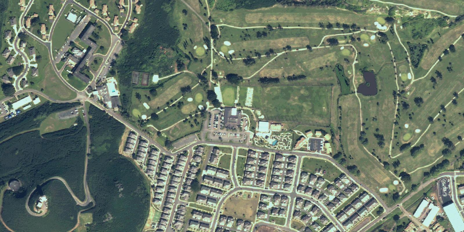 Satellite view of Kaneohe Klipper Marine Golf Course