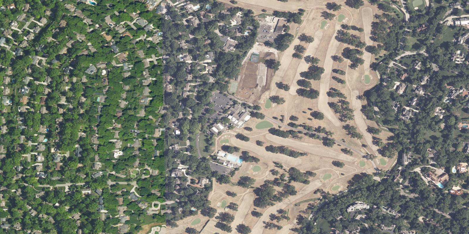 Satellite view of Kansas City Country Club