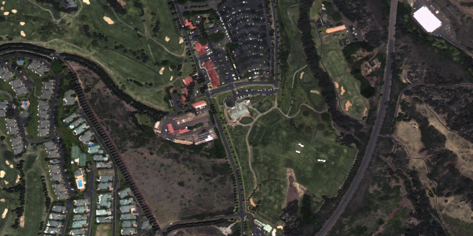 Satellite view of Kapalua Bay Course