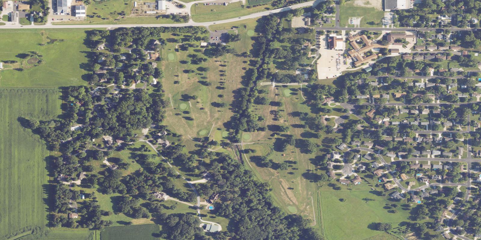 Satellite view of Kaufman Golf Course