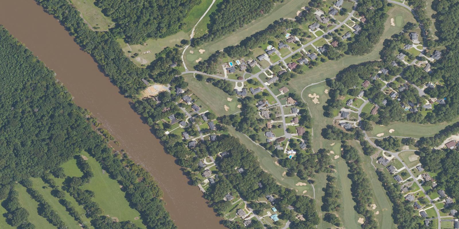 Satellite view of Keith Hills Golf Club Orange Course