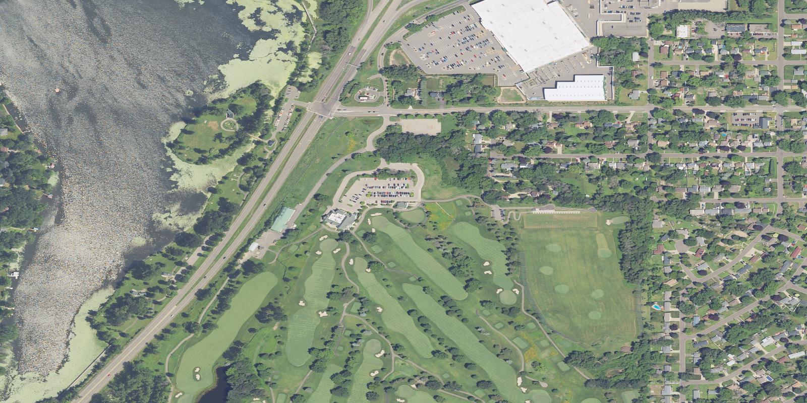 Satellite view of Keller Golf Course