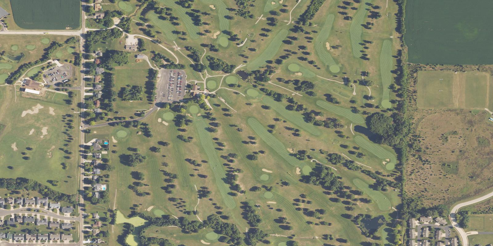 Satellite view of Kellogg Golf Course