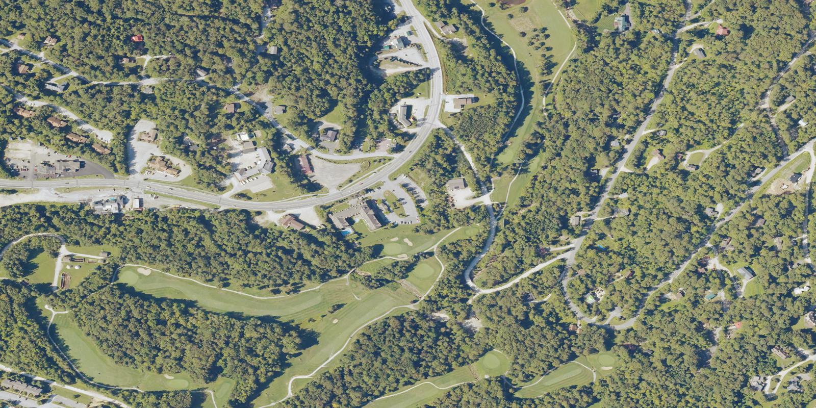 Satellite view of Killington Golf Course