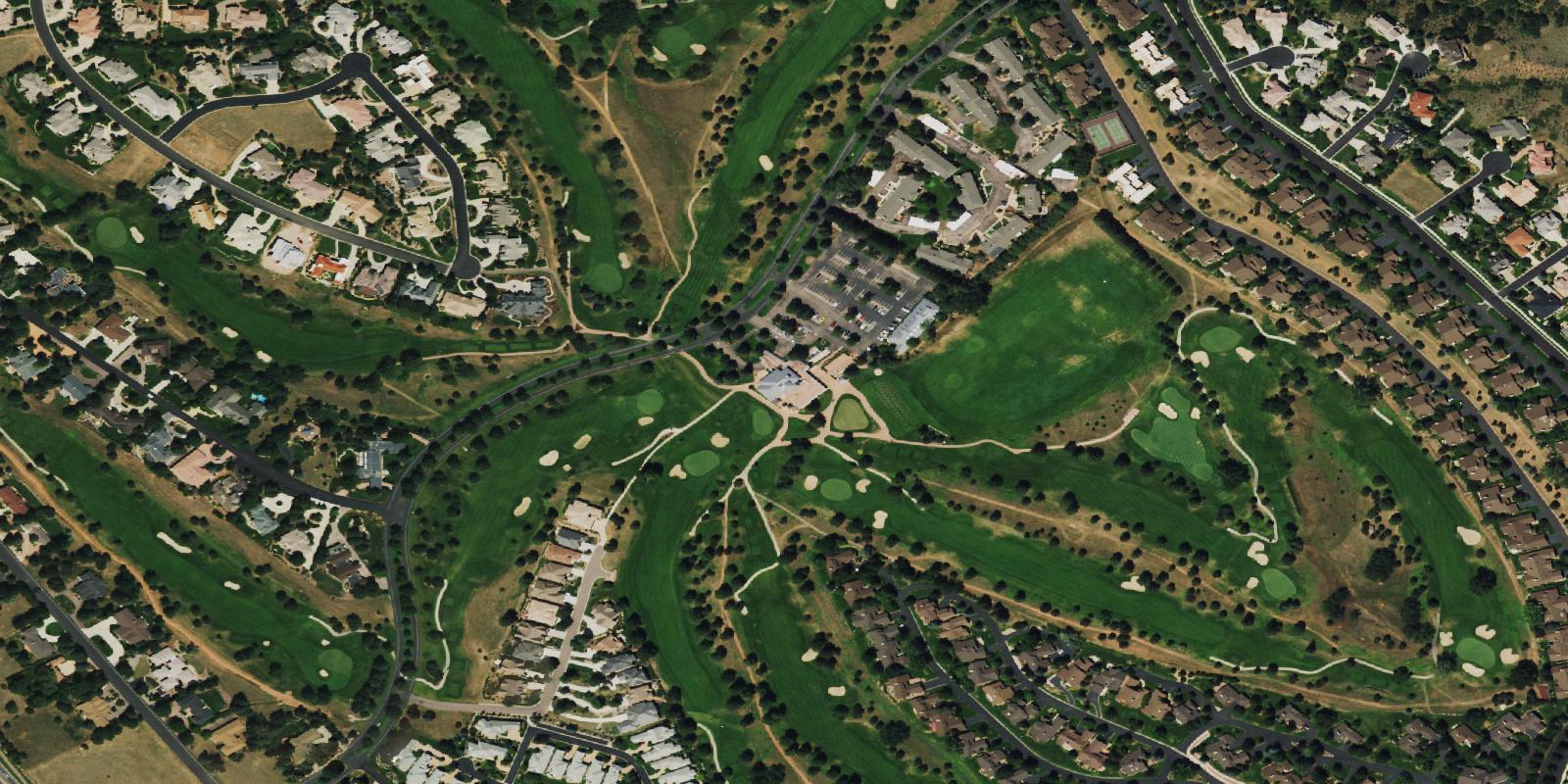 Satellite view of Kissing Camels Golf Course