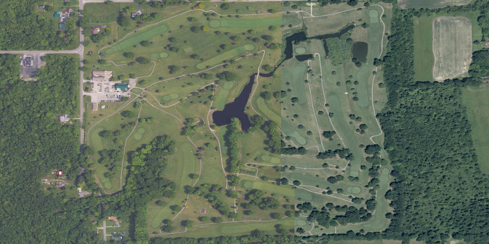 Satellite view of Knoll Run Golf Course