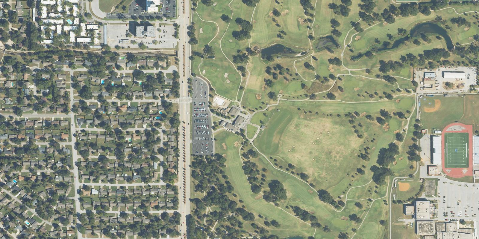 Satellite view of LaFortune Park Golf Course