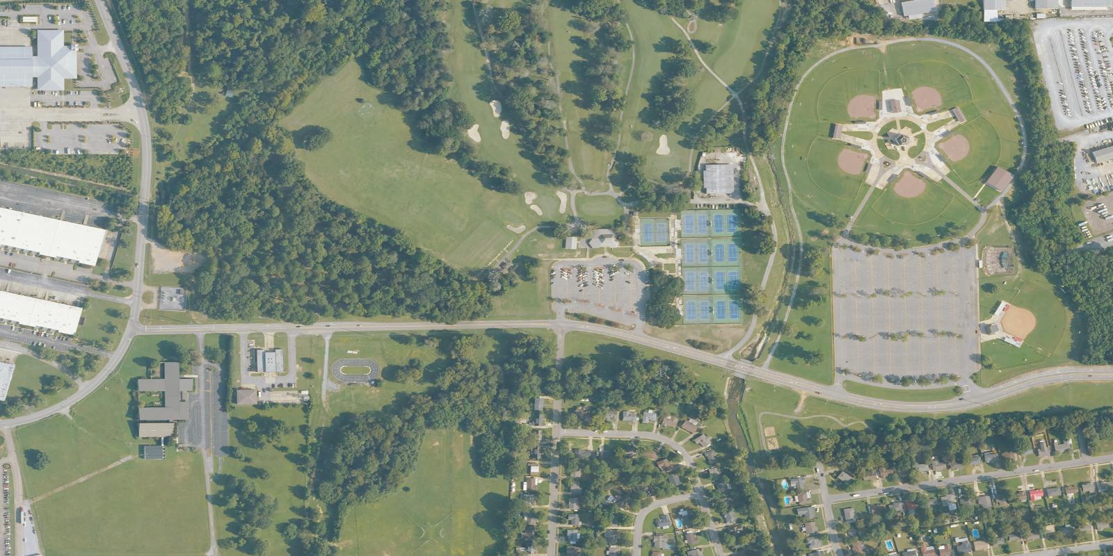 Satellite view of Lagoon Park Golf Course