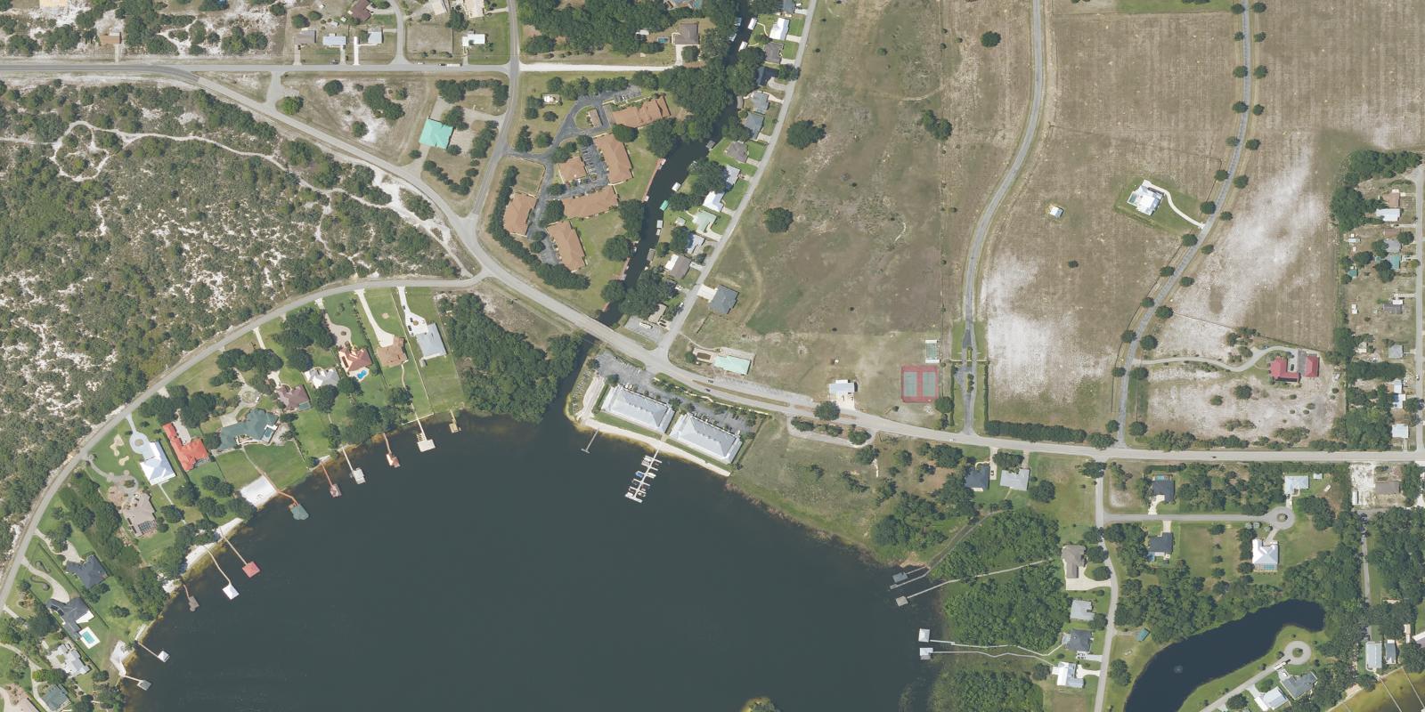 Satellite view of Lake June West Golf Course