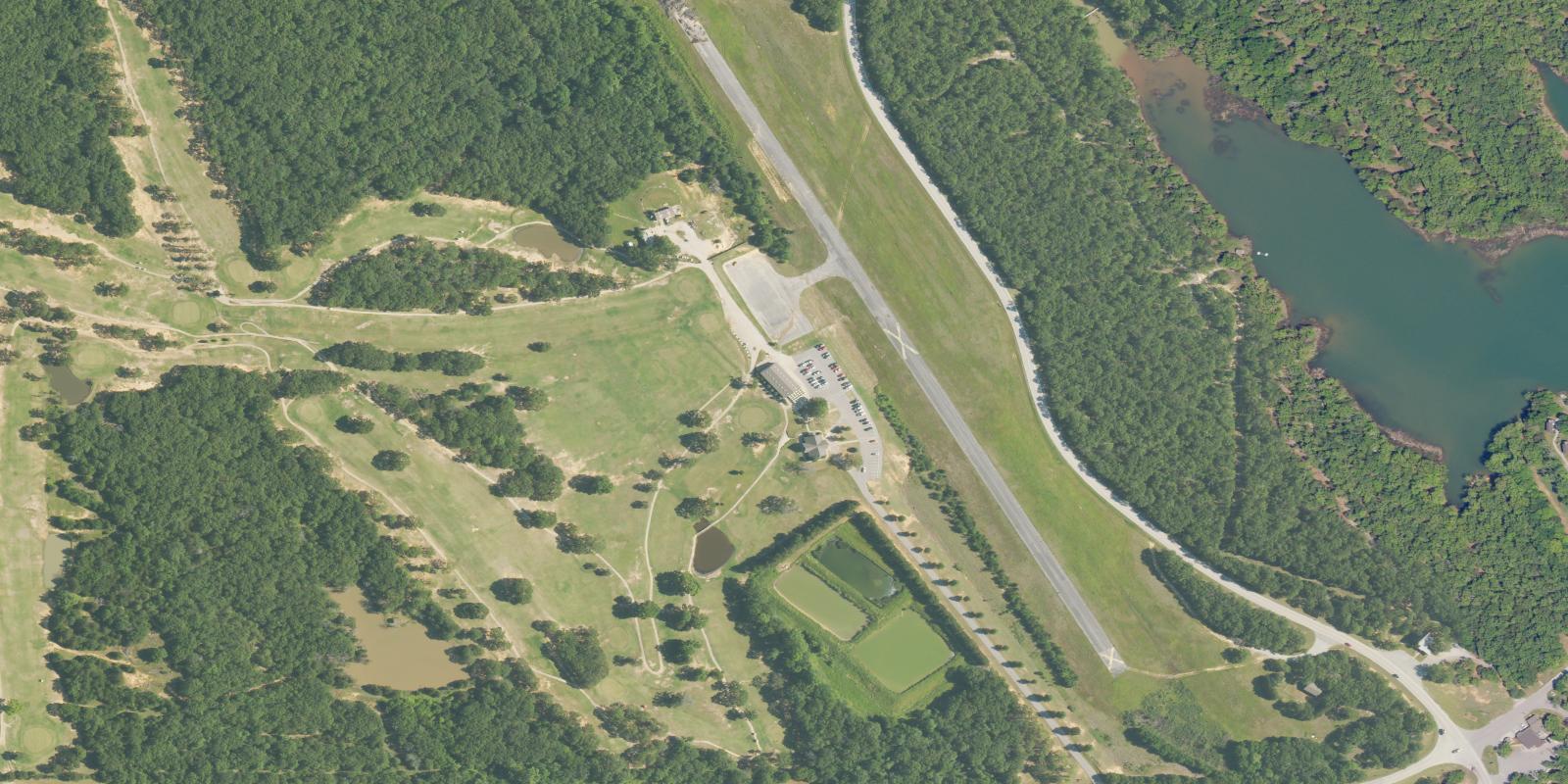 Satellite view of Lake Murray State Park Golf Course