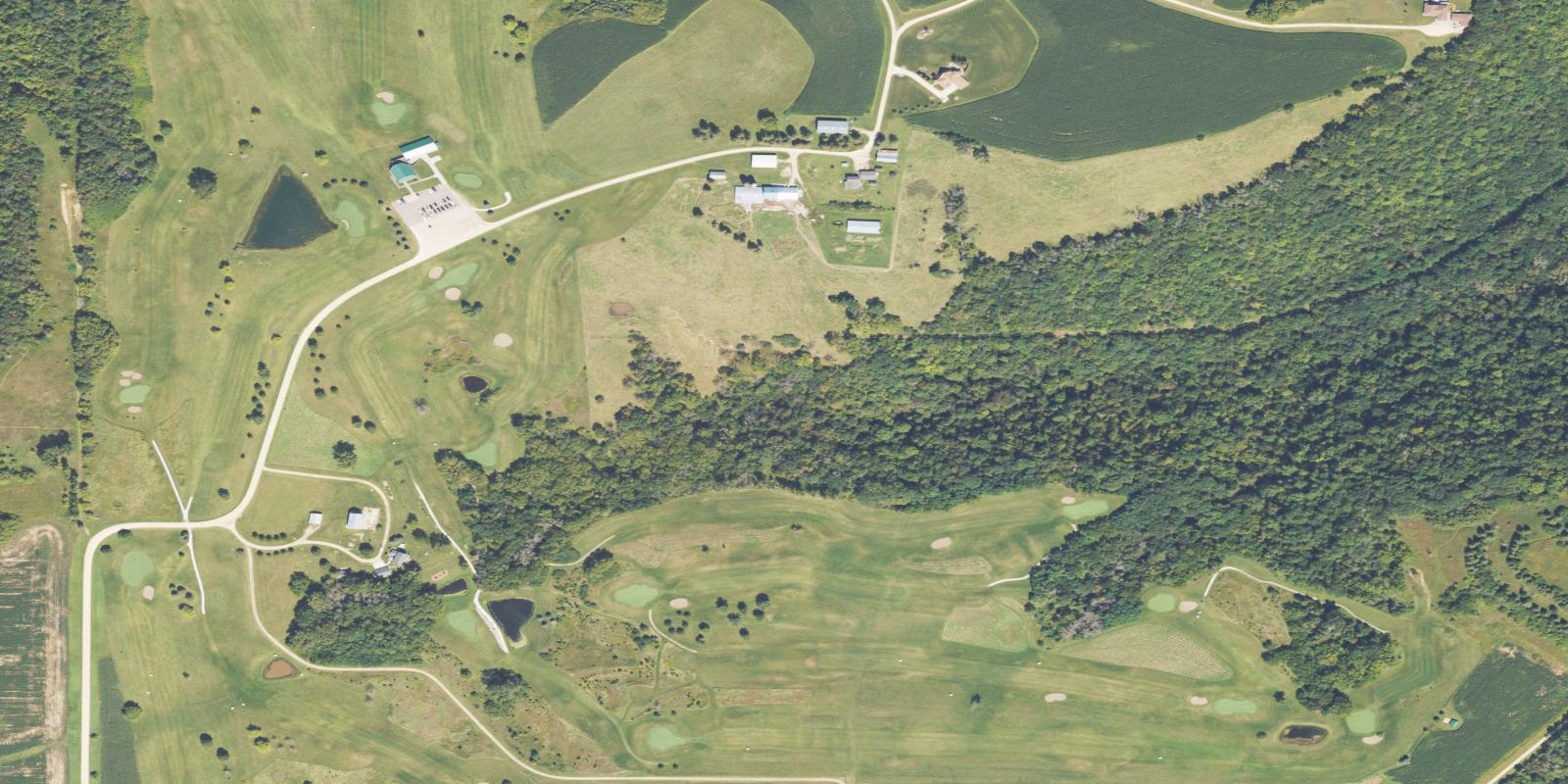 Satellite view of Lake Pepin Golf Course