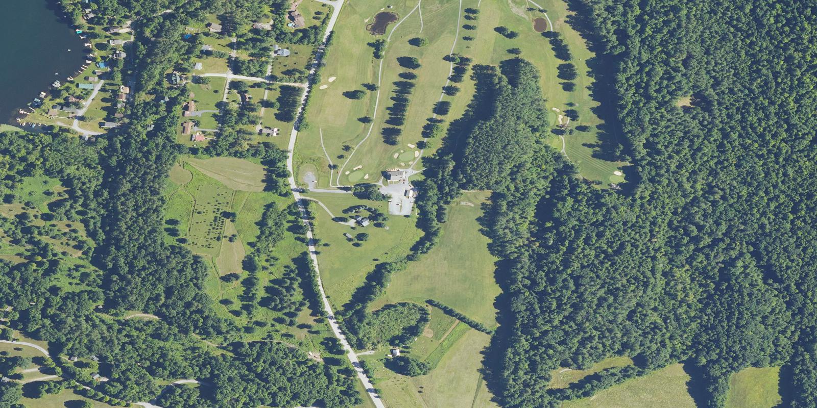 Satellite view of Lake St. Catherine Countr