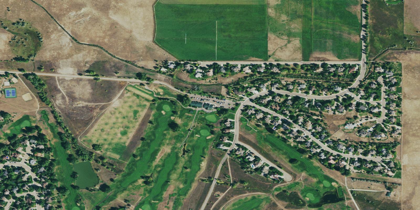 Satellite view of Lake Valley Golf Club
