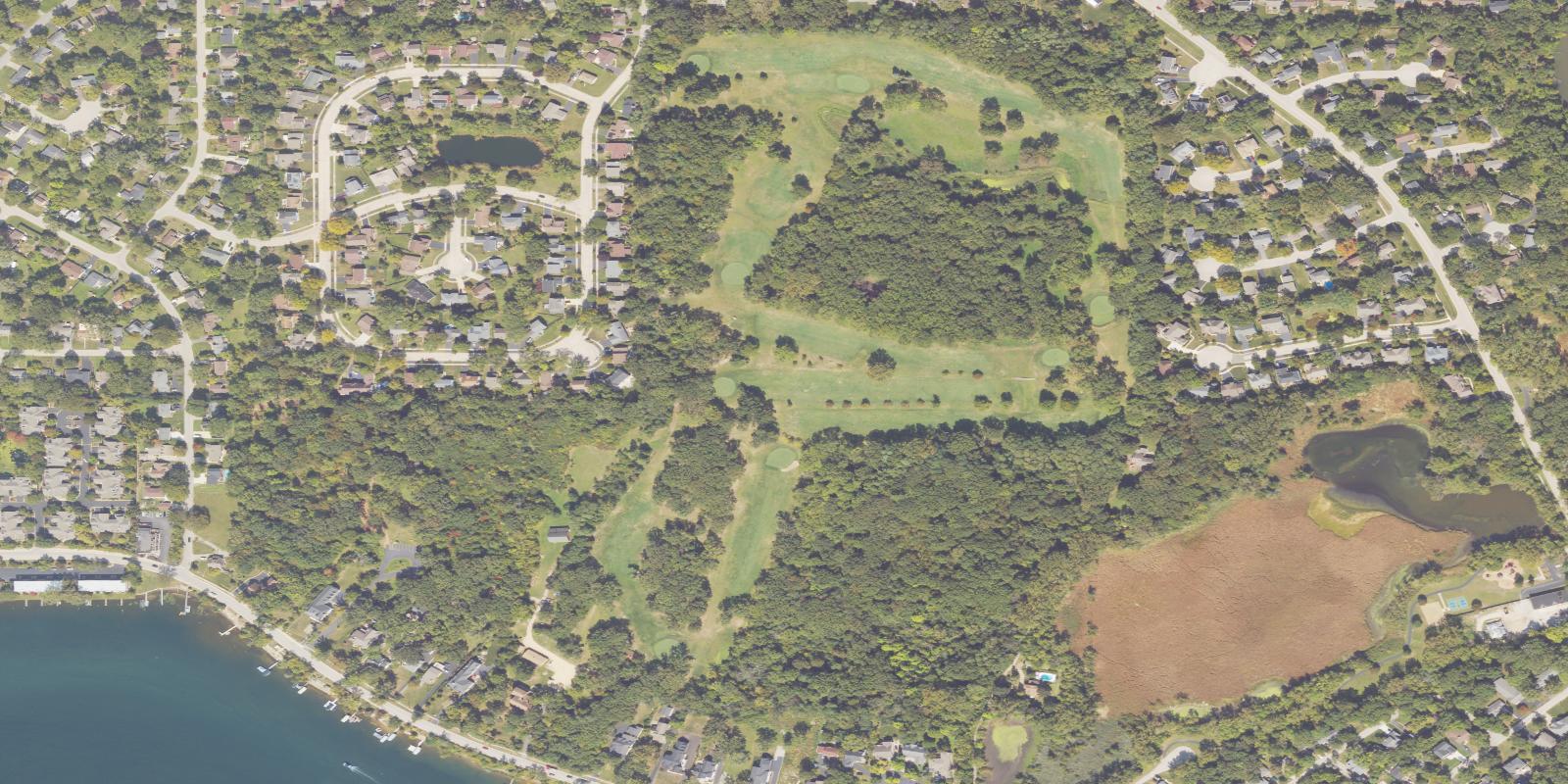 Satellite view of Lake Zurich Golf Club