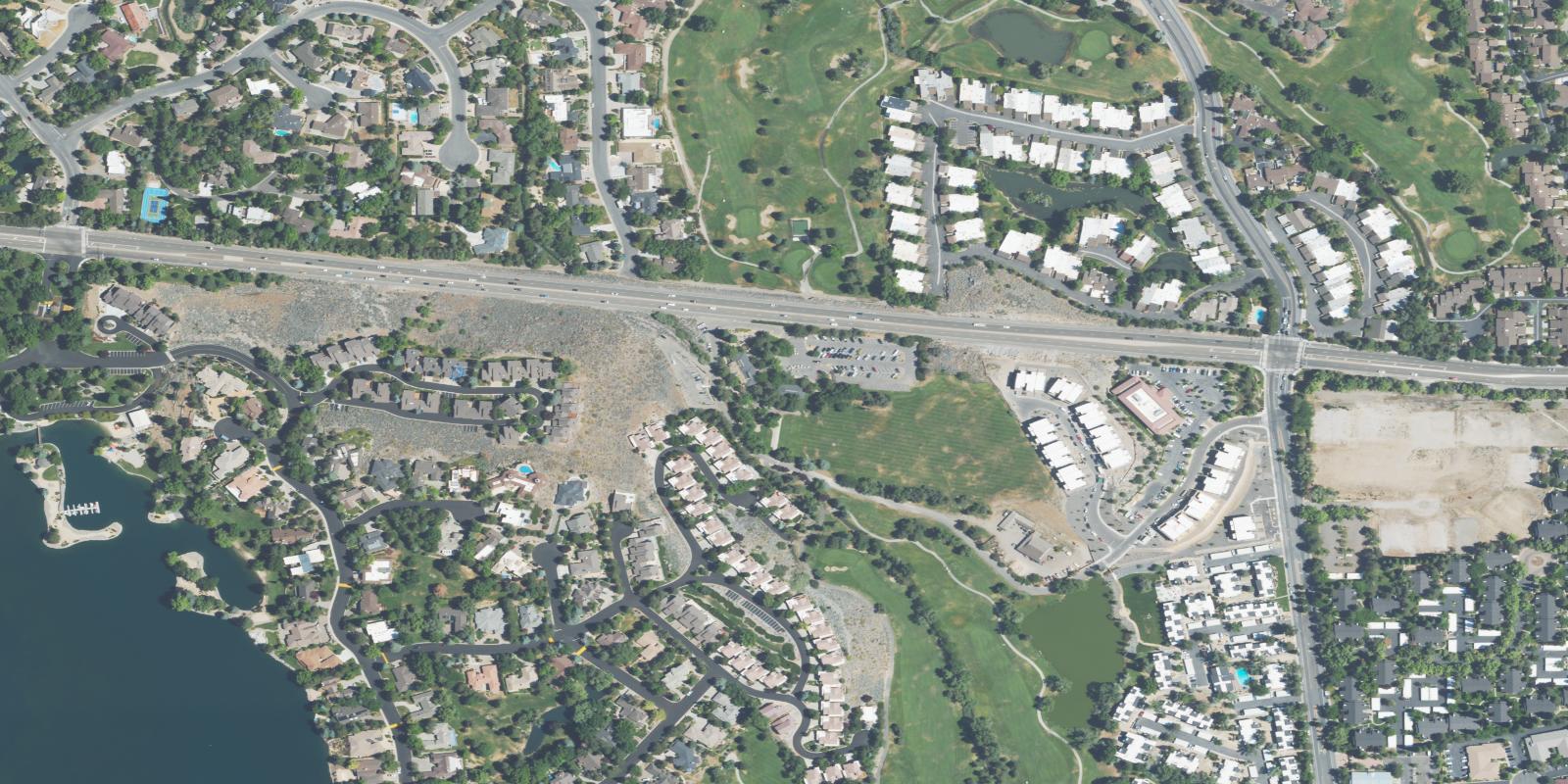 Satellite view of LakeRidge Golf Course