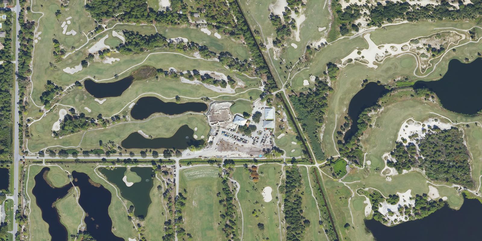 Satellite view of Lakes At Sandridge Golf Club