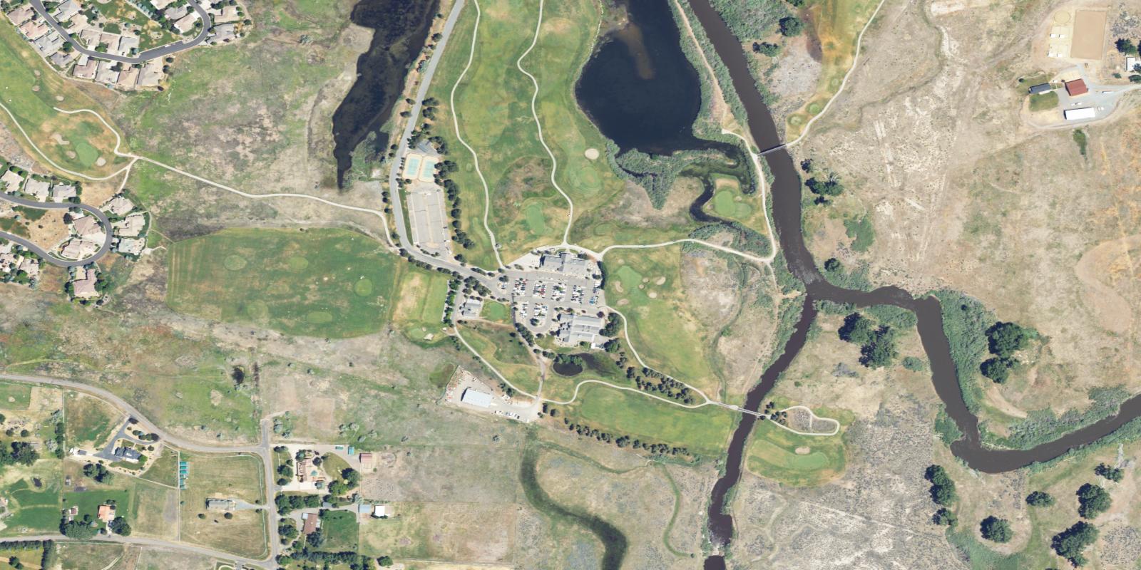 Satellite view of Lakes Course At Genoa Lakes Golf Club