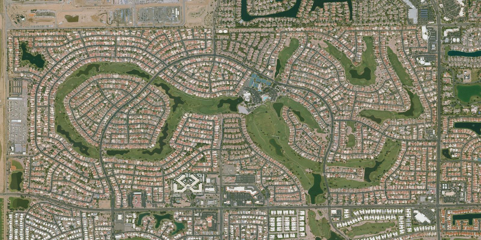 Satellite view of Lakes Golf Course At Oakwood Country Club