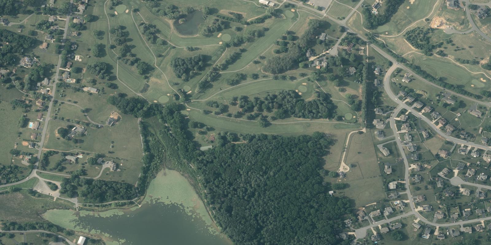 Satellite view of Lakeview Golf Club Lake Course