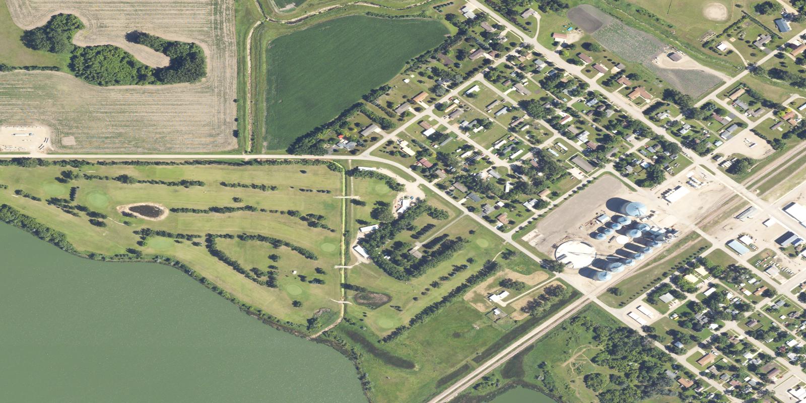 Satellite view of Lakeview Golf Course