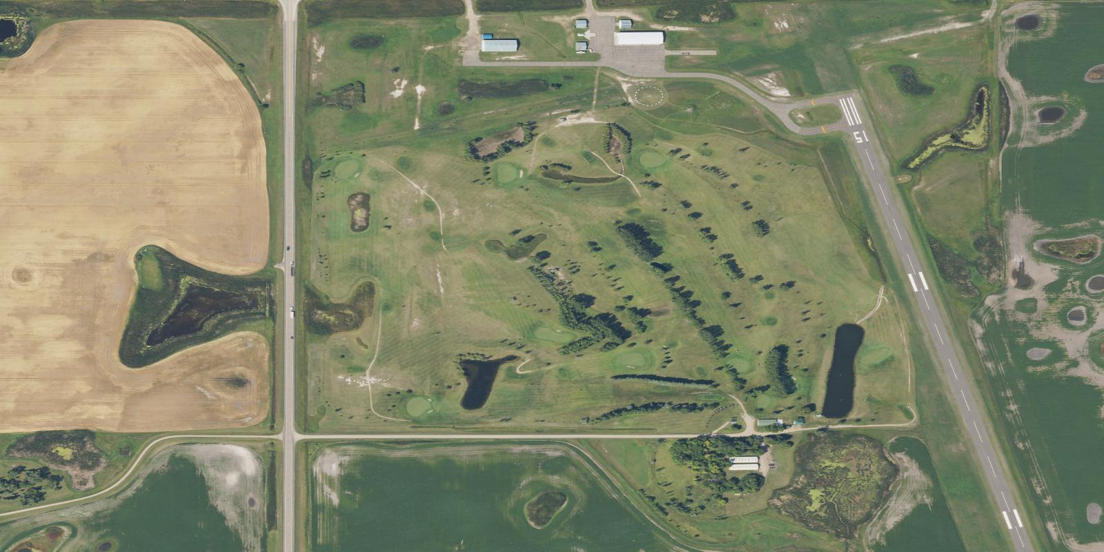 Satellite view of Lakota Rock Creek Golf Course