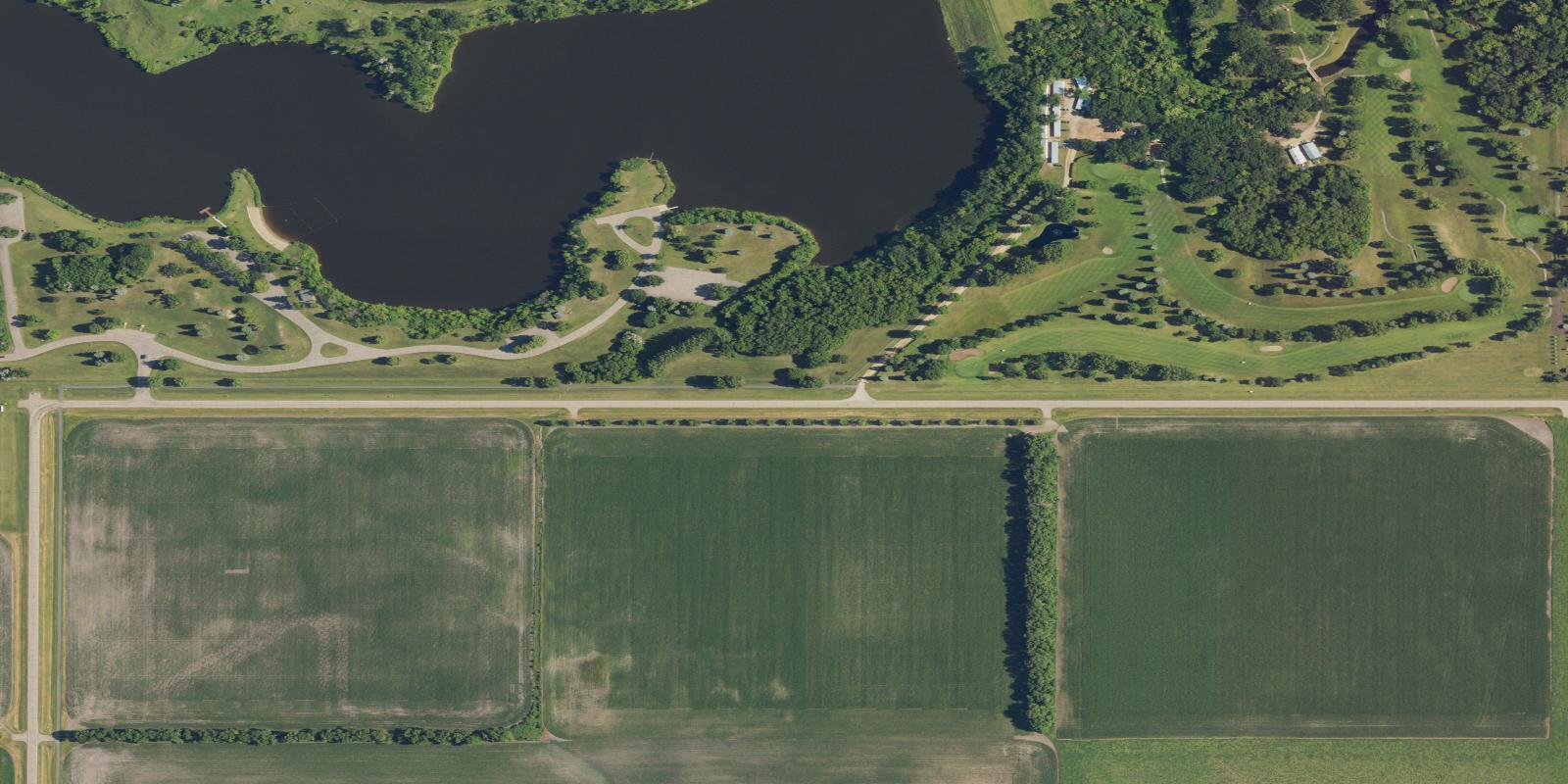 Satellite view of Larimore Golf Club