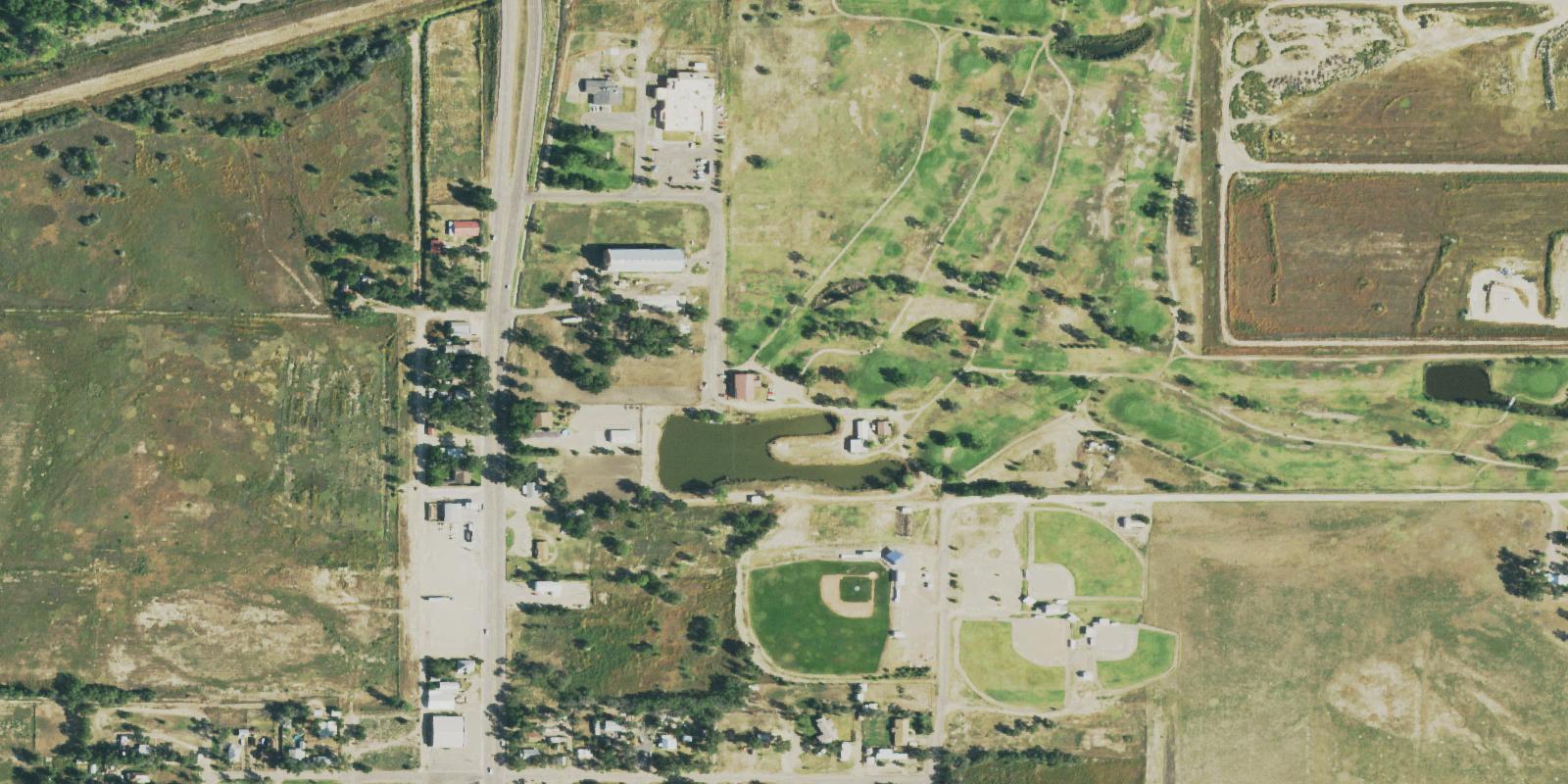 Satellite view of Las Animas Golf Course