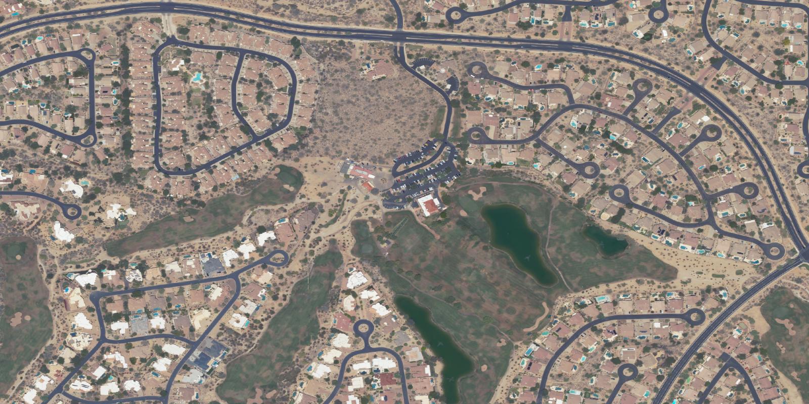 Satellite view of Las Sendas Golf Club