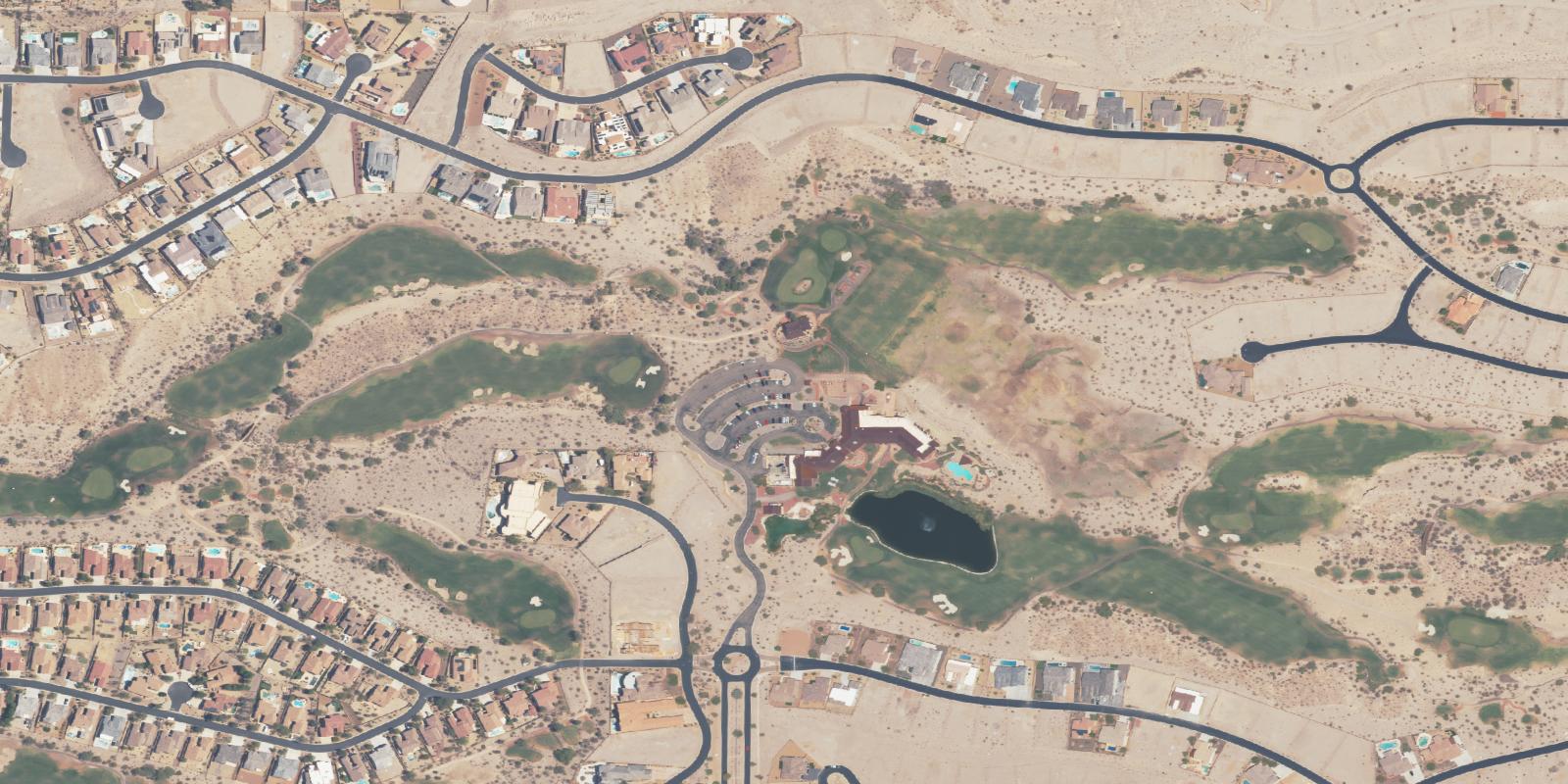 Satellite view of Laughlin Ranch Golf Club