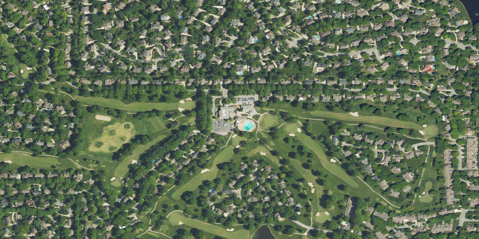 Satellite view of Leawood South Country Club