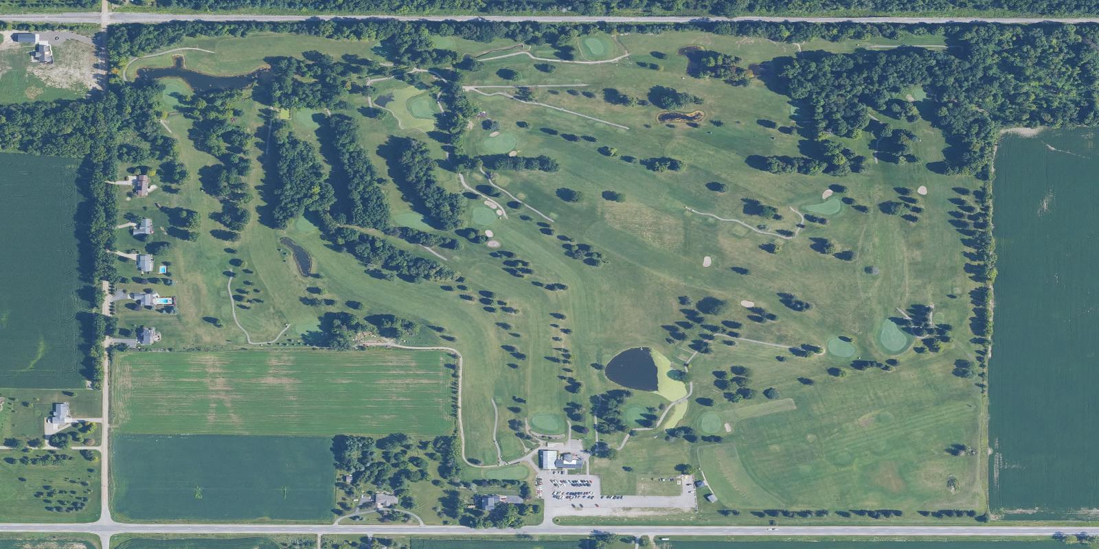 Satellite view of Ledge Meadows Golf Course