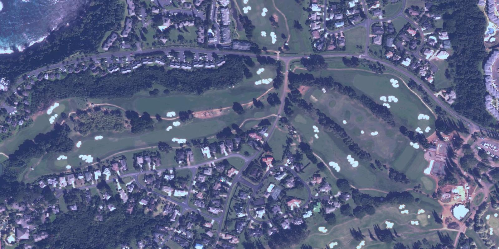 Satellite view of Leeds Municipal Golf Course