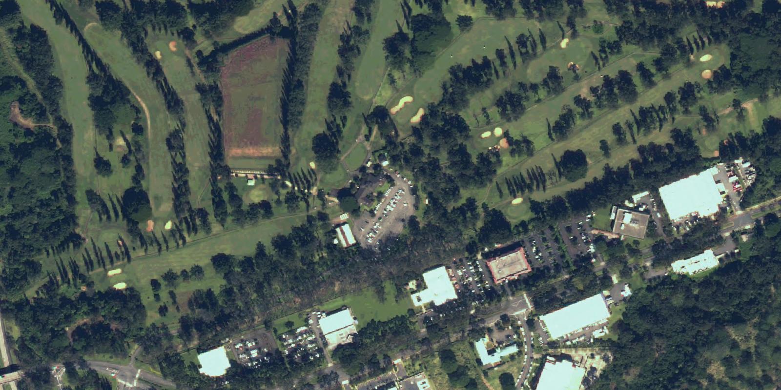 Satellite view of Leilehua Golf Course
