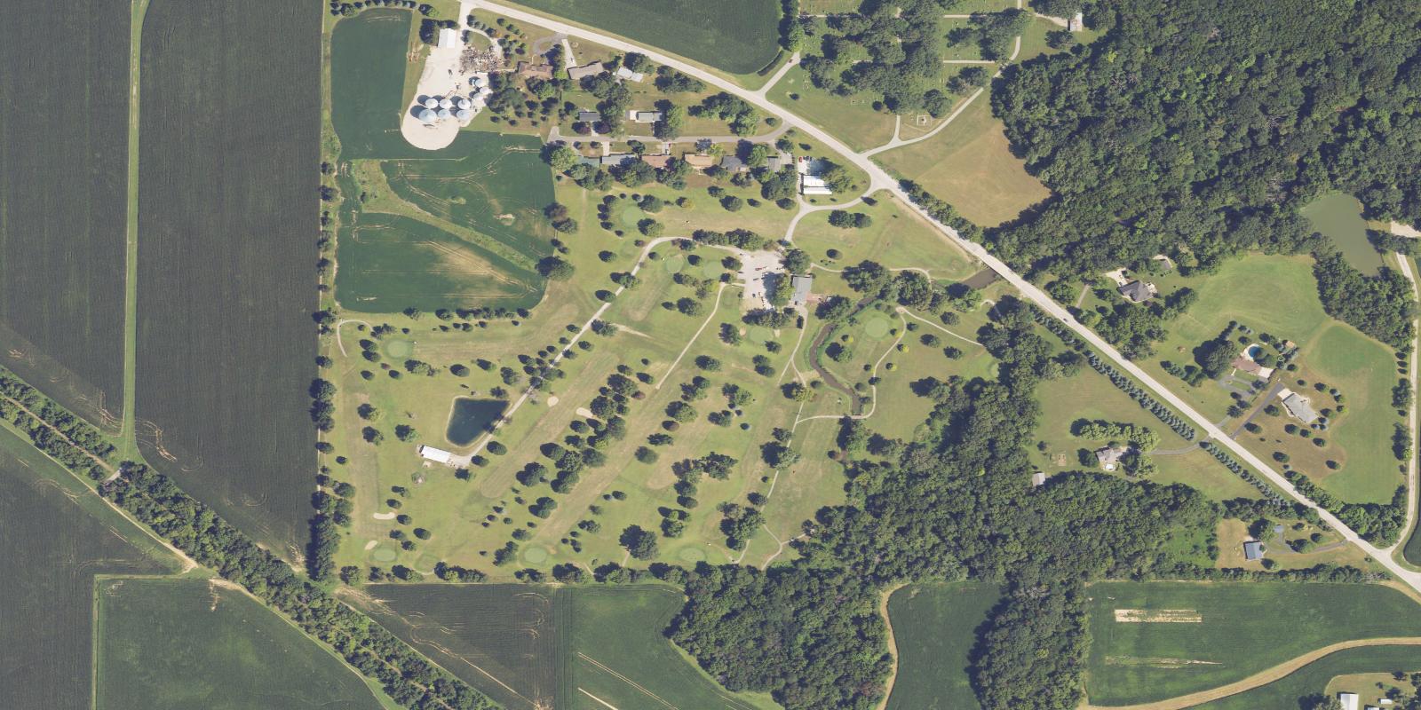 Satellite view of LeRoy Golf Course