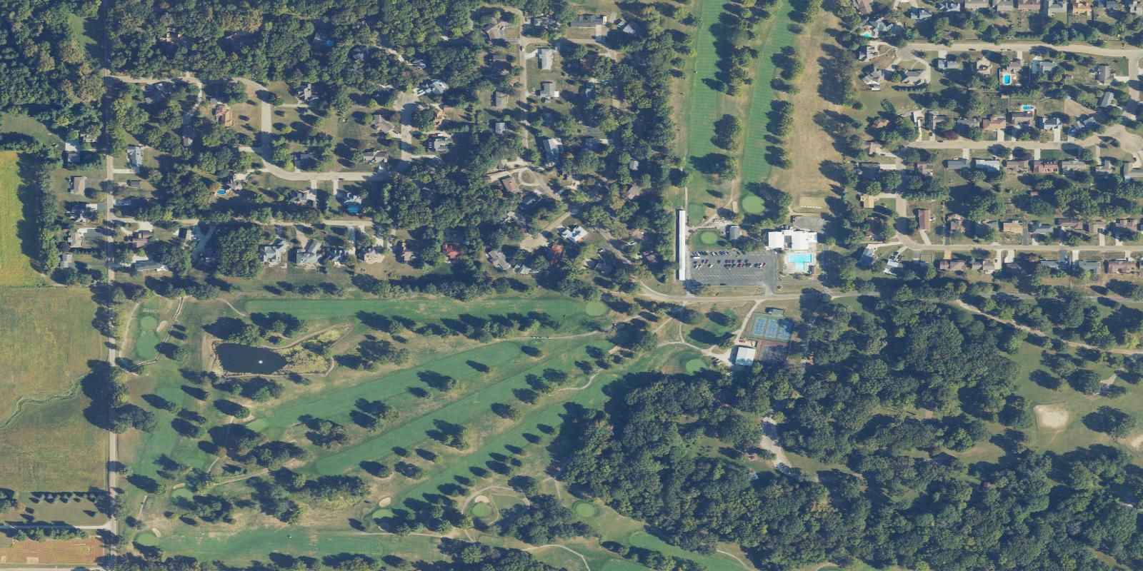 Satellite view of Lincoln Elks Country Club