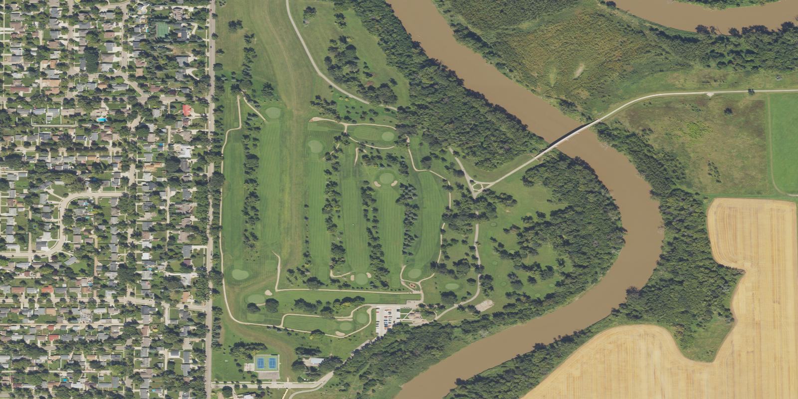 Satellite view of Lincoln Golf Course
