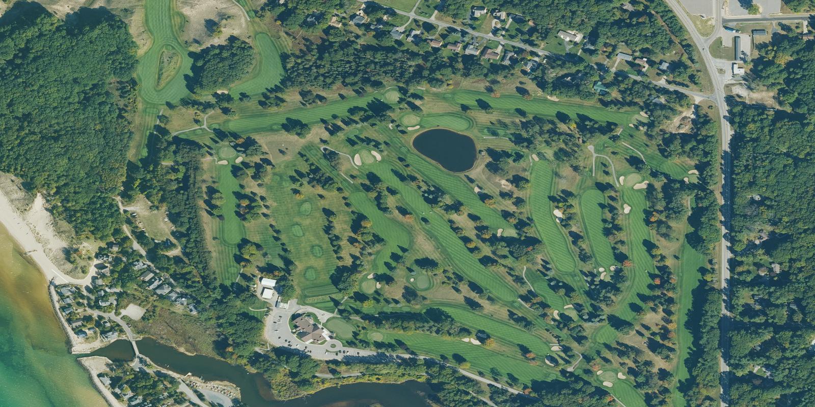 Satellite view of Lincoln Hills Golf Club