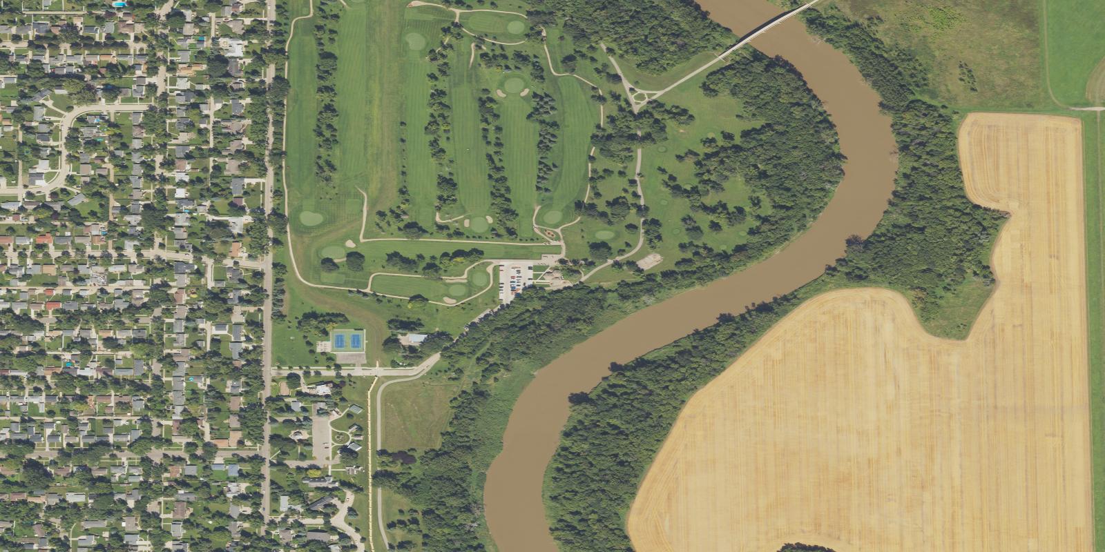 Satellite view of Lincoln Park Municipal Golf Course