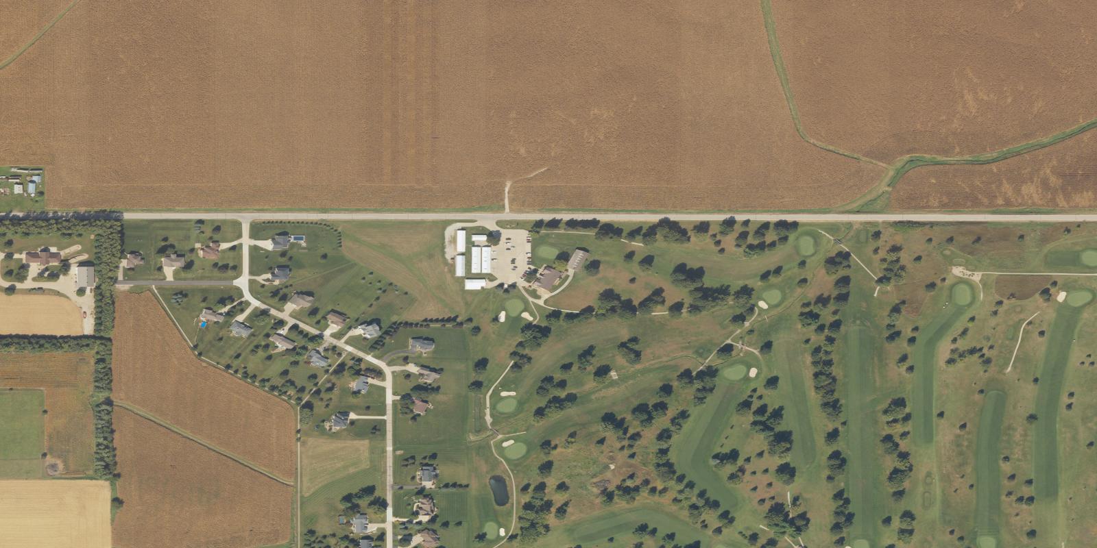Satellite view of Lincoln Valley Golf Course