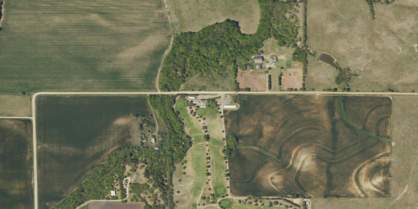 Satellite view of Lindsborg Golf Course
