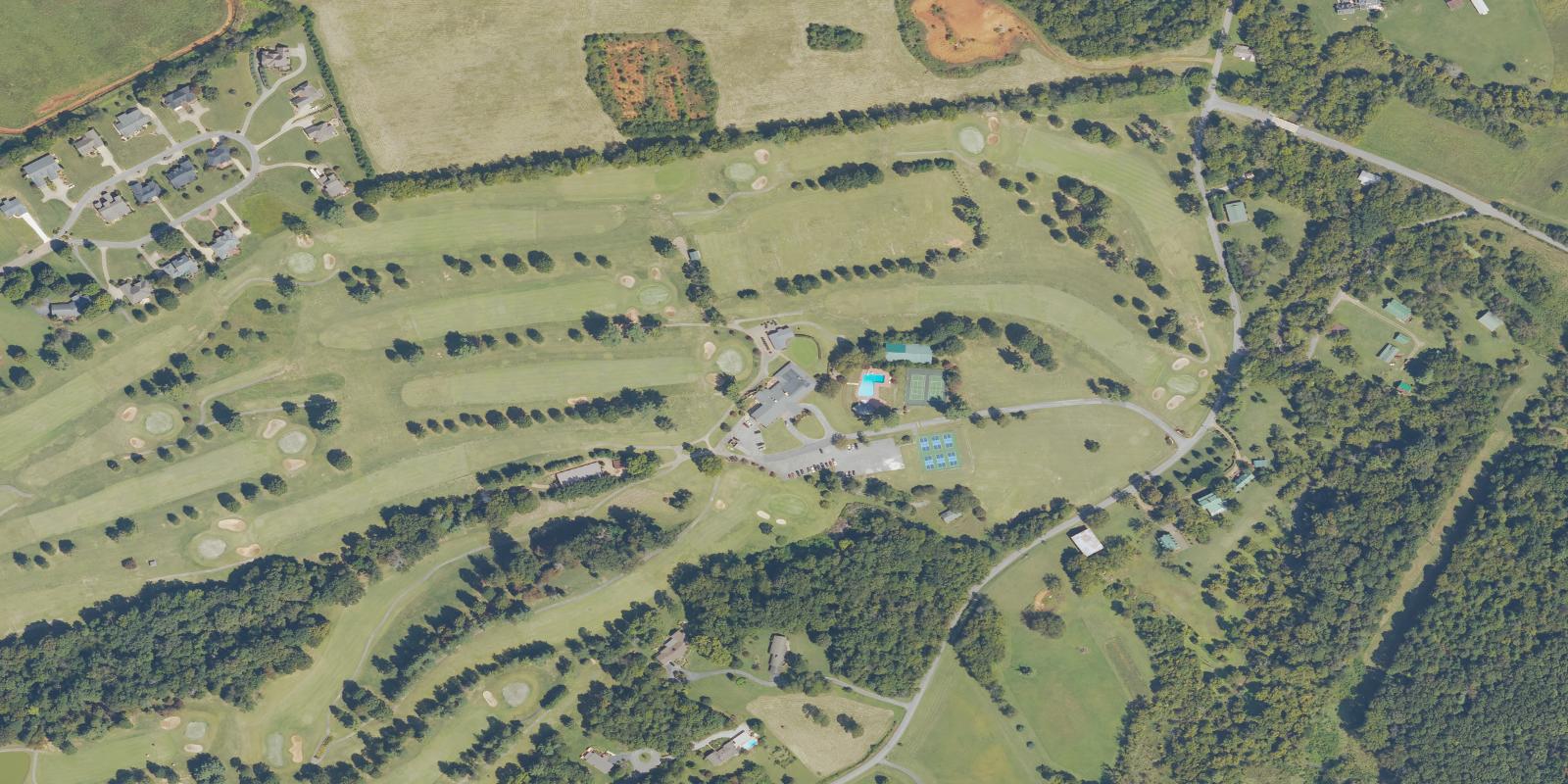 Satellite view of Link Hills Country Club
