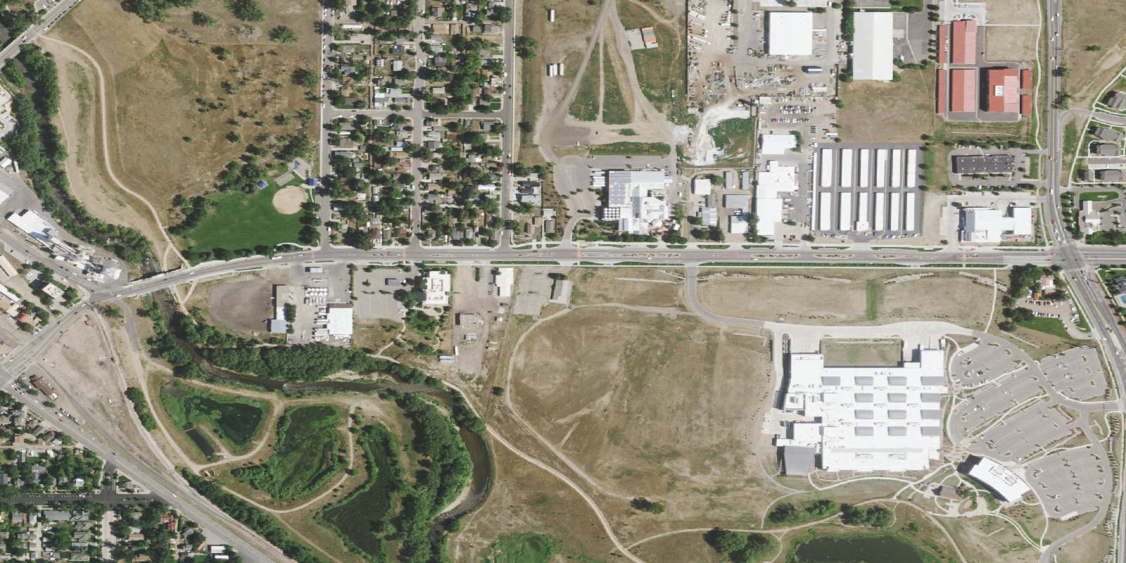 Satellite view of Link N Greens Golf Course