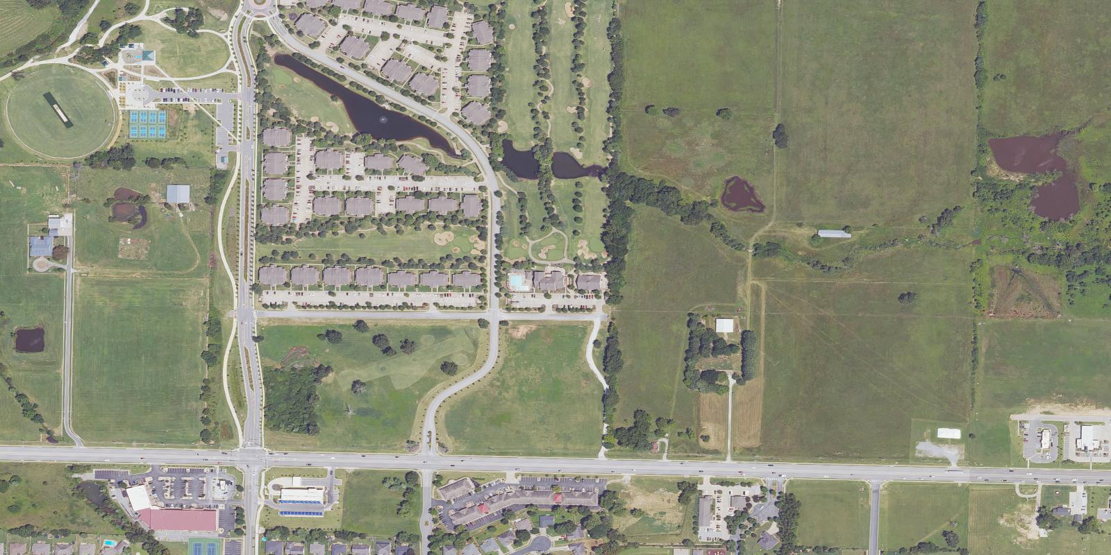 Satellite view of Links at Rainbow Curve