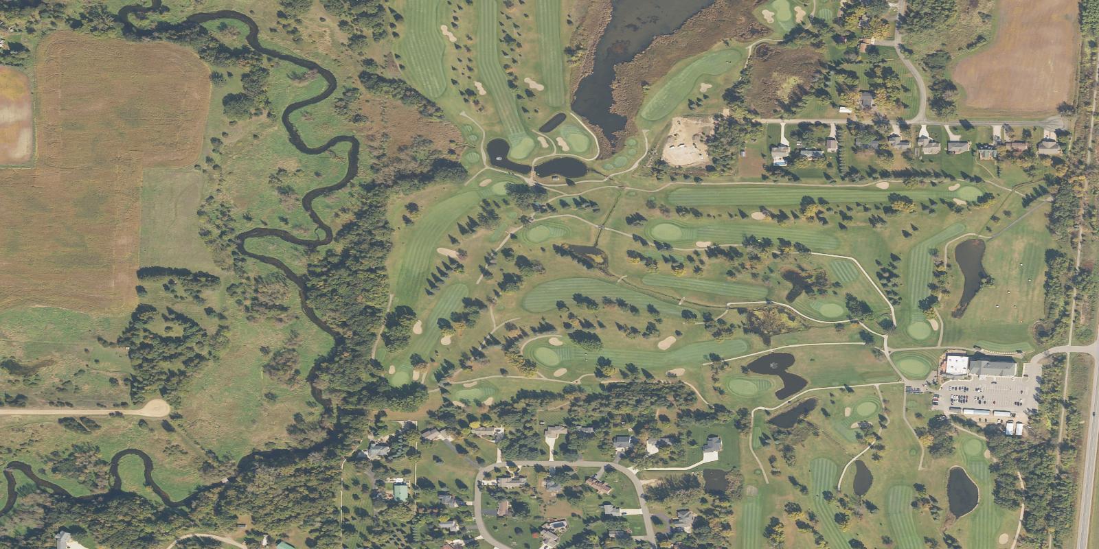 Satellite view of Little Crow Country Club