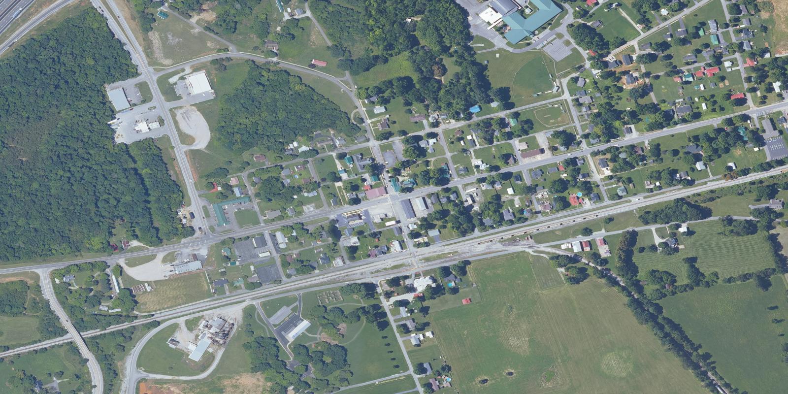Satellite view of Little Mammoth